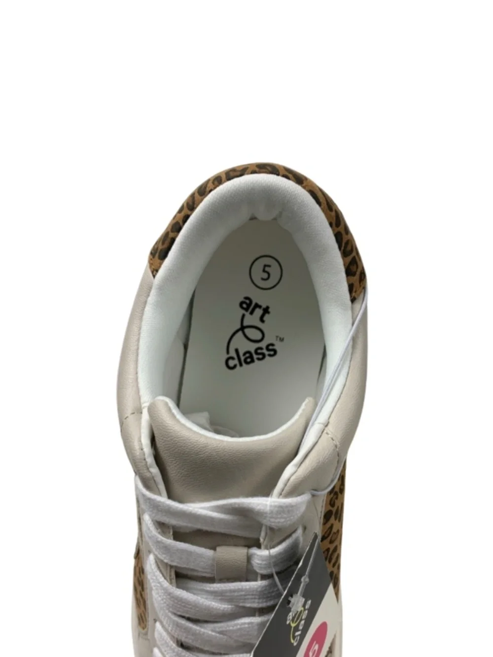 Leopard and Stars Kaitlyn Sneakers Girls Size 5 Animal Print Casual